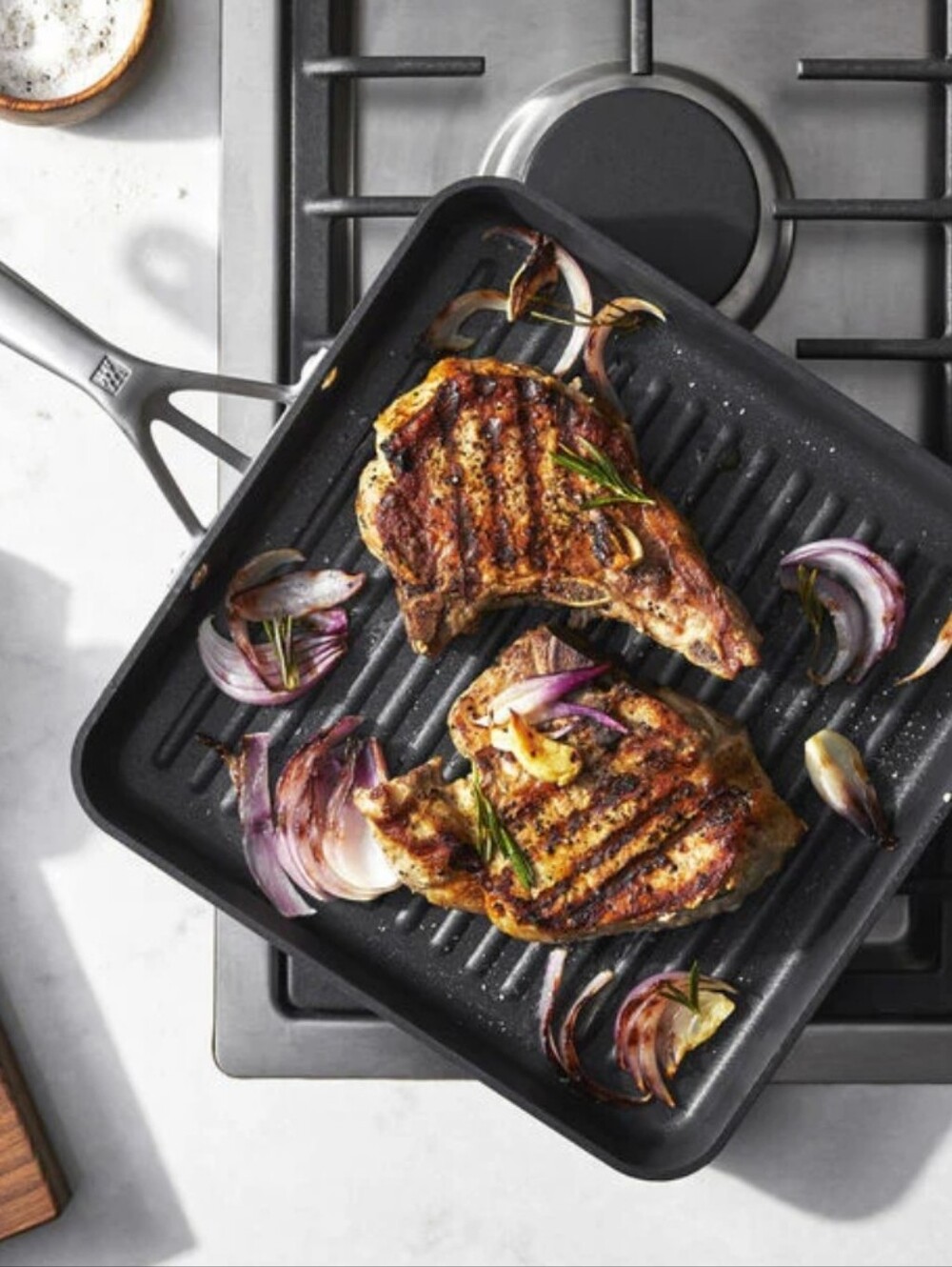 Zwilling Motion 11" Aluminum Hard Anodized Nonstick Square Grill Pan